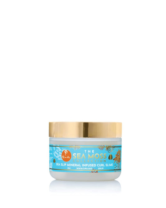 Curls Sea Moss Mineral Infused Slime Hair Jelly – Fördert gesundes Haarwachstum, schützt vor Stylingschäden, sorgt für glänzendes, definiertes und hydratisiertes Haar – 237 ml, 1 Stück
