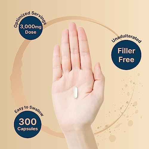 NatureBell Creatin-Monohydrat Kapseln 3.000 mg pro Portion, 300 Stück | Mikronisiertes, ungewürztes Creatin | Pre-Workout & Muskelkraft Unterstützung | Leicht zu schlucken, ohne Füllstoffe | 50 Portionen