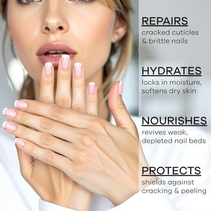 ELLIE CHASE Feuchtigkeitsspendendes Nagel- und Nagelhautöl 2,3 Fl Oz - Piña Colada Duft – Angereichert mit Jojobaöl, Aloe, Vitamin E – Nagel- & Nagelhautpflege, Reparatur, Feuchtigkeitspflege, Stärkung, Wachstum