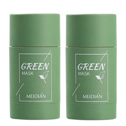 MISEDI 2er-Pack Green Tea Mask Stick für das Gesicht – Mit Grüntee-Extrakt zur Mitesserentfernung, Feuchtigkeitspflege und Tiefenreinigung der Poren für alle Hauttypen (Grüner Tee Maske)