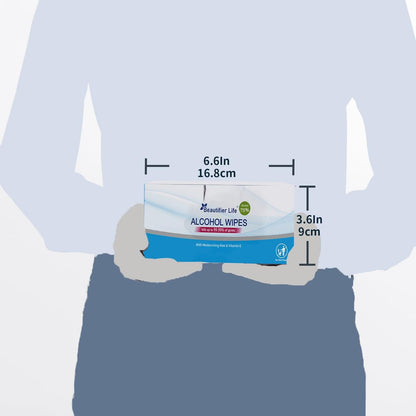 Beautifier Life Allzweck-Reisetücher – 55 einzeln verpackte antibakterielle Handdesinfektionstücher mit 75% Alkohol, Aloe Vera & Vitamin E – ideal für unterwegs, Restaurant, Zuhause & Büro