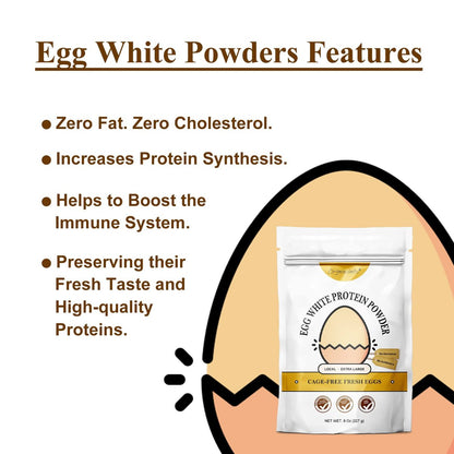 Orgnisulmte Eiklar-Proteinpulver 227 g – pasteurisiert, geschmacksneutral, glutenfrei, nicht gentechnisch verändert, aus Freilandhaltung – ideal zum Backen und für Desserts