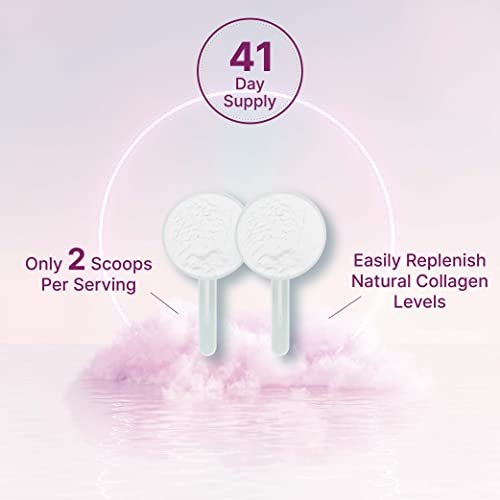 Multi-Kollagen-Pulver, 1 Pfund - Typ I, II, III, V, X Kollagenpeptide mit Biotin 10.000 mcg, Vitamin C & Hyaluronsäure - Ungesüßt - Keto & Paleo freundlich, ideal für Haare, Haut, Nägel & Gelenke