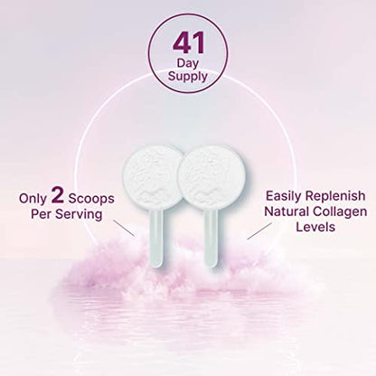 Multi-Kollagen-Pulver, 1 Pfund - Typ I, II, III, V, X Kollagenpeptide mit Biotin 10.000 mcg, Vitamin C & Hyaluronsäure - Ungesüßt - Keto & Paleo freundlich, ideal für Haare, Haut, Nägel & Gelenke