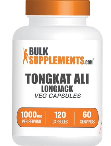 BulkSupplements.com Longjack Extrakt Kapseln - Tongkat Ali Extrakt, Tongkat Ali Nahrungsergänzungsmittel - Vegan-freundlich, 120 Veg Kapseln (1er Pack)