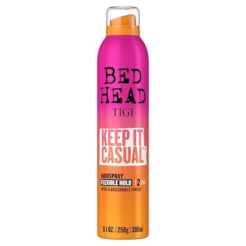 TIGI Bed Head Keep It Casual Haarspray – Flexibler Halt mit bürstenfreiem Finish für Frizz- und Statikkontrolle, 258 ml
