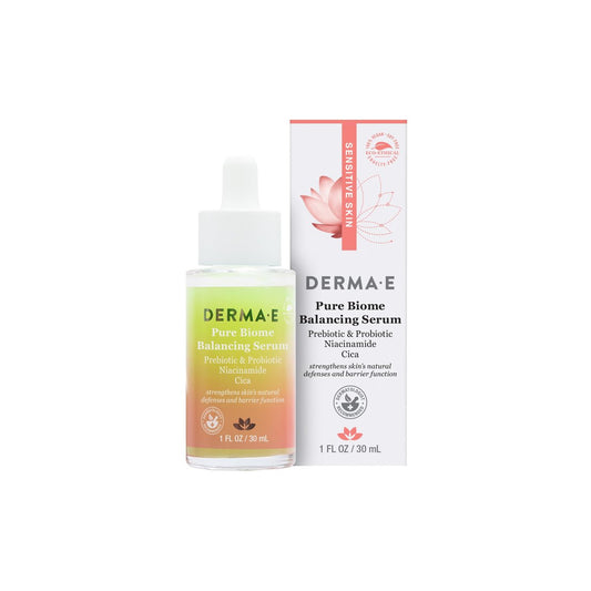 Derma-E Pure Biome Balancing Serum für Frauen – 30 ml Gesichtsserum mit Cranberry
