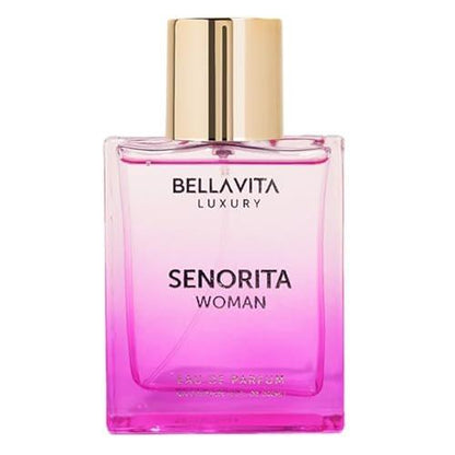 Bellavita Luxury Senorita Eau de Parfum 100 ml – Frisch-floraler Damenduft mit Yuzu, Pfingstrose und Moschus