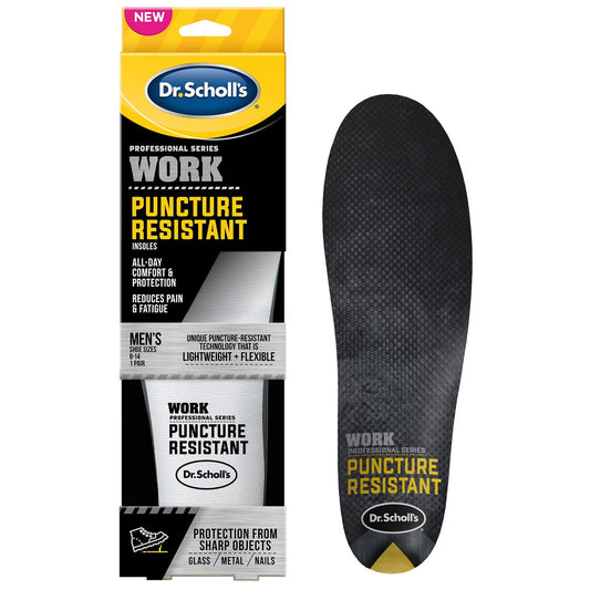Dr. Scholl's Professional Series Arbeits-Einlegesohlen, durchstichfest, Herren 8-14, zuschneidbar
