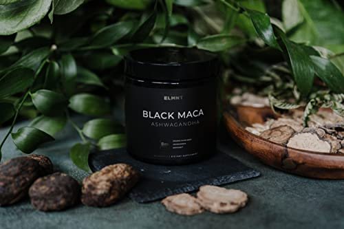 40-fache Stärke Bio Schwarze Maca-Wurzel mit Ashwagandha – Höchste Potenz Schwarze Maca Kapseln für Männer 40:1 Extrakt – 100% reine peruanische Maca Gelatinisierte Maca-Wurzel Pulver Pillen