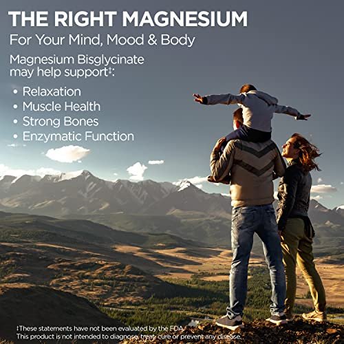 KAL Chelated Magnesium Bisglycinate – Hochdosiertes Magnesiumpräparat für Entspannung, Knochengesundheit, Nerven- und Muskelfunktion – Vegan, Glutenfrei, 180 Tabletten (60 Portionen)