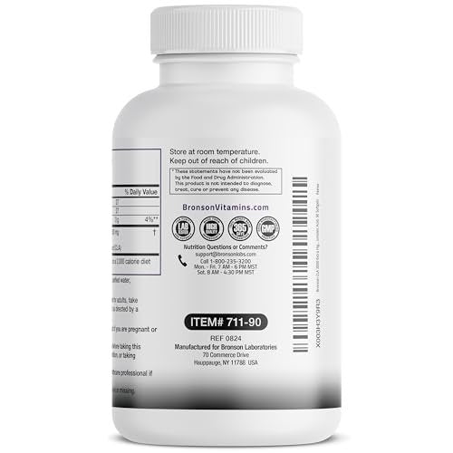 Bronson CLA 3000 – Hochdosiertes konjugiertes Linolsäure-Präparat zur Unterstützung des Gewichtsmanagements und des Muskelaufbaus, 90 Softgel-Kapseln