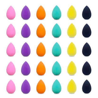 GFOUNS kleine Mini Make-up Schwämme im Bulk: 30 Stück bunte Foundation-Schwämme für Make-up