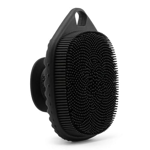 The Man Silicone Face Scrubber für Männer – Sanfter Peeling-Gesichtsmassager – Entfernt abgestorbene & trockene Haut – Gesichtsreinigungsbürste