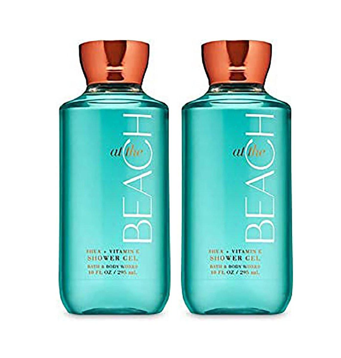 Bath & Body Works At The Beach Duschgel Geschenkset für Frauen 10 oz 2er-Pack (At The Beach)