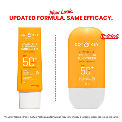 DOT & KEY Vitamin C + E Sonnenschutz SPF 50 | Wasserleichter, UVA/UVB & Blaulichtschutz | Flüssig-SPF 50 | Für alle Hauttypen | 50g (1,76 oz), 1er-Pack