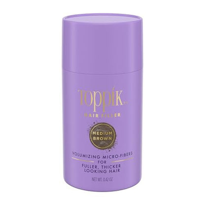 Toppik Hair Filler Mittelbraun 12g – Haarverdichtungsfasern für dünner werdendes Haar