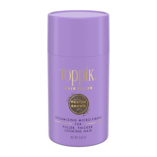 Toppik Hair Filler Mittelbraun 12g – Haarverdichtungsfasern für dünner werdendes Haar