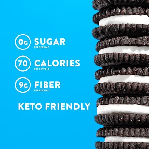 HIGHKEY Zuckerfreie Sandwichkekse – Kalorienarme, keto-freundliche Snacks mit Null Zucker und glutenfrei – 30 Stück
