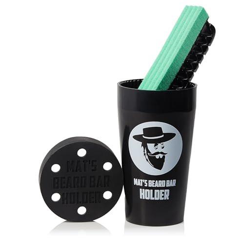 Mat's Beard Bar® - Pro (V2.0) & Halter - FLEXIBEL - Beseitigt Bartstoppeln nach der Rasur von Waschbecken und Arbeitsplatten - Bestes Geschenk für Männer