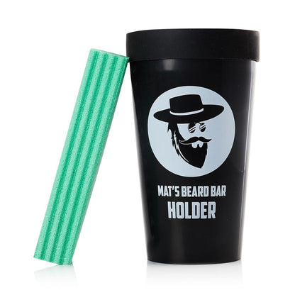 Mat's Beard Bar® - Pro (V2.0) & Halter - FLEXIBEL - Beseitigt Bartstoppeln nach der Rasur von Waschbecken und Arbeitsplatten - Bestes Geschenk für Männer
