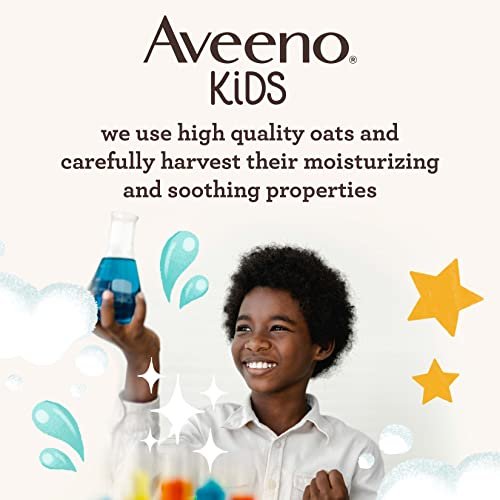 Aveeno Sensitive Skin Face & Body Gel Creme für Kinder mit Präbiotischem Hafer – Klinisch bestätigte 24-Stunden-Feuchtigkeitspflege, schnell trocknend & leicht, hypoallergen, 227 g