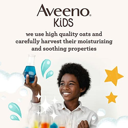 Aveeno Sensitive Skin Face & Body Gel Creme für Kinder mit Präbiotischem Hafer – Klinisch bestätigte 24-Stunden-Feuchtigkeitspflege, schnell trocknend & leicht, hypoallergen, 227 g