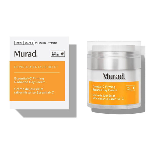 Murad Essential-C Firming Radiance Day Cream – Vitamin C, Ceramide und Bacillus Ferment – Mittelgewichtige nährende Gesichtslotion für jugendliches Strahlen, Festigung und Feuchtigkeit – 1,7 Fl Oz