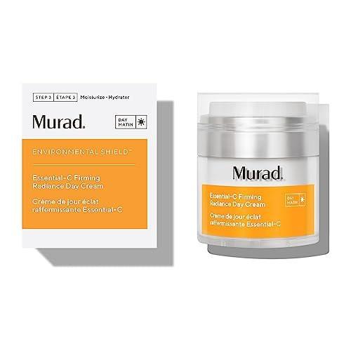 Murad Essential-C Firming Radiance Day Cream – Vitamin C, Ceramide und Bacillus Ferment – Mittelgewichtige nährende Gesichtslotion für jugendliches Strahlen, Festigung und Feuchtigkeit – 1,7 Fl Oz