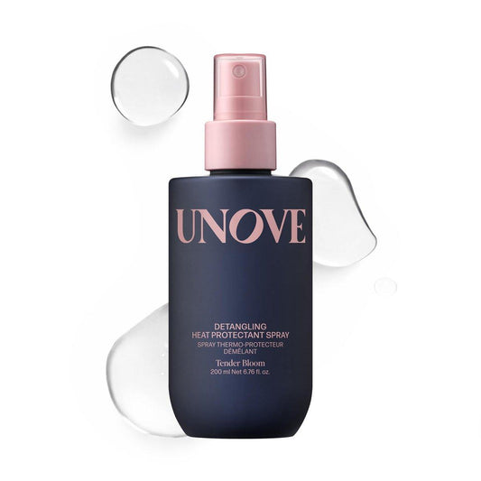 UNOVE Hitzeschutzspray für geschädigtes Haar | Tiefenhydratation & Reparatur | Leichte Leave-In Formel | Frizz-Kontrolle | Glattes, seidiges Finish | Schnelle Haarpflegelösung, 200 ml