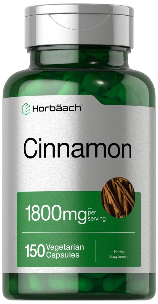 Horbäach Ceylon-Zimt Kapseln | 150 Stück | Vegetarisch, Non-GMO, Glutenfrei