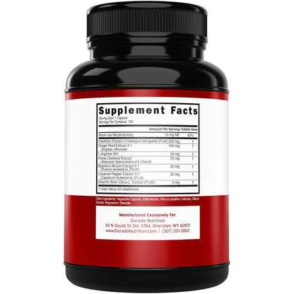 Blutkreislauf-Supplement mit Diosmin & mehr (150 Kapseln) – Durchblutungsförderer für Männer & Frauen – Unterstützung bei Krampfadern & Besenreisern – Vegan & Non-GMO – 3. Parteien getestet – Hergestellt in den USA
