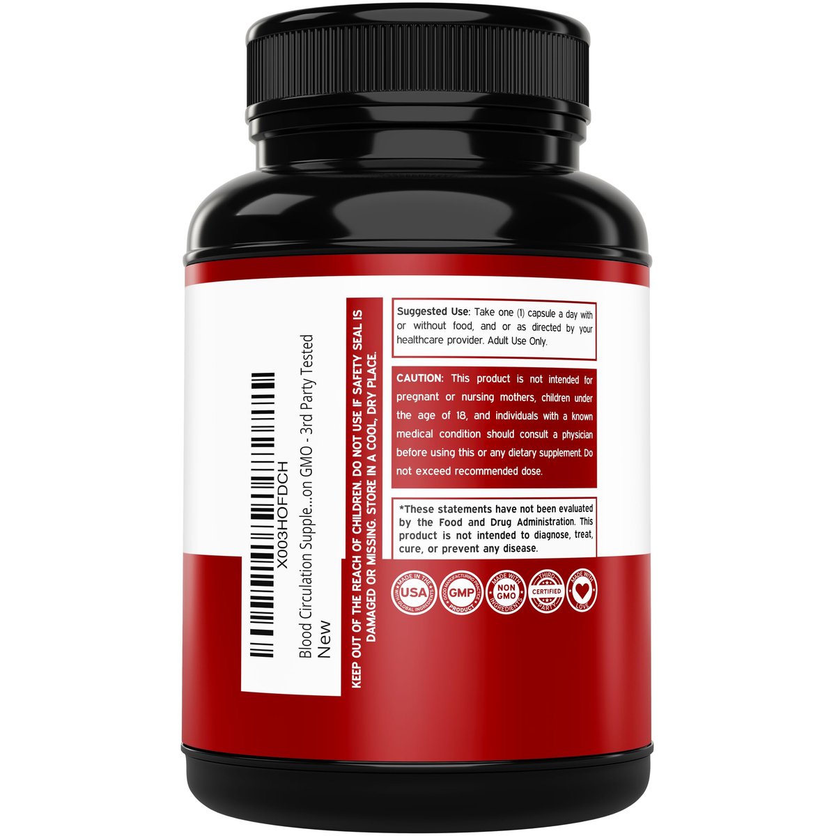 Blutkreislauf-Supplement mit Diosmin & mehr (150 Kapseln) – Durchblutungsförderer für Männer & Frauen – Unterstützung bei Krampfadern & Besenreisern – Vegan & Non-GMO – 3. Parteien getestet – Hergestellt in den USA