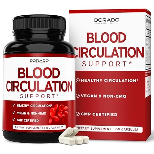 Blutkreislauf-Supplement mit Diosmin & mehr (150 Kapseln) – Durchblutungsförderer für Männer & Frauen – Unterstützung bei Krampfadern & Besenreisern – Vegan & Non-GMO – 3. Parteien getestet – Hergestellt in den USA
