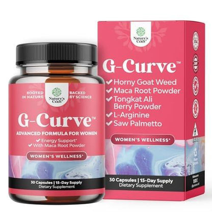 G-Curve Brust- und Po-Wachstumskapseln - Bockshornklee, Muira Puama & Maca-Wurzel für Po-Wachstum - Fortschrittliche Kräuterformel - Unterstützt größeren Po & größere Brust - Leicht zu schlucken - 30 Kapseln