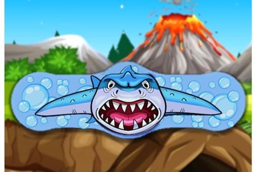 Prähistorische Dino-Pflaster – Die erstaunlichen Erste-Hilfe-Dinosaurier, die umarmen! T-Rex, Triceratops, Säbelzahntiger und prähistorischer Hai – lustige selbstklebende Cartoon-Pflaster. 100er-Box