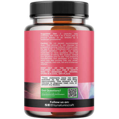 G-Curve Brust- und Po-Wachstumskapseln – Horny Goat Weed, Muira Puama & Maca Root für Po-Wachstum – Fortschrittliche Kräuterformel – Unterstützt größeren Po und größere Brust – Leicht zu schlucken – 90 Kapseln