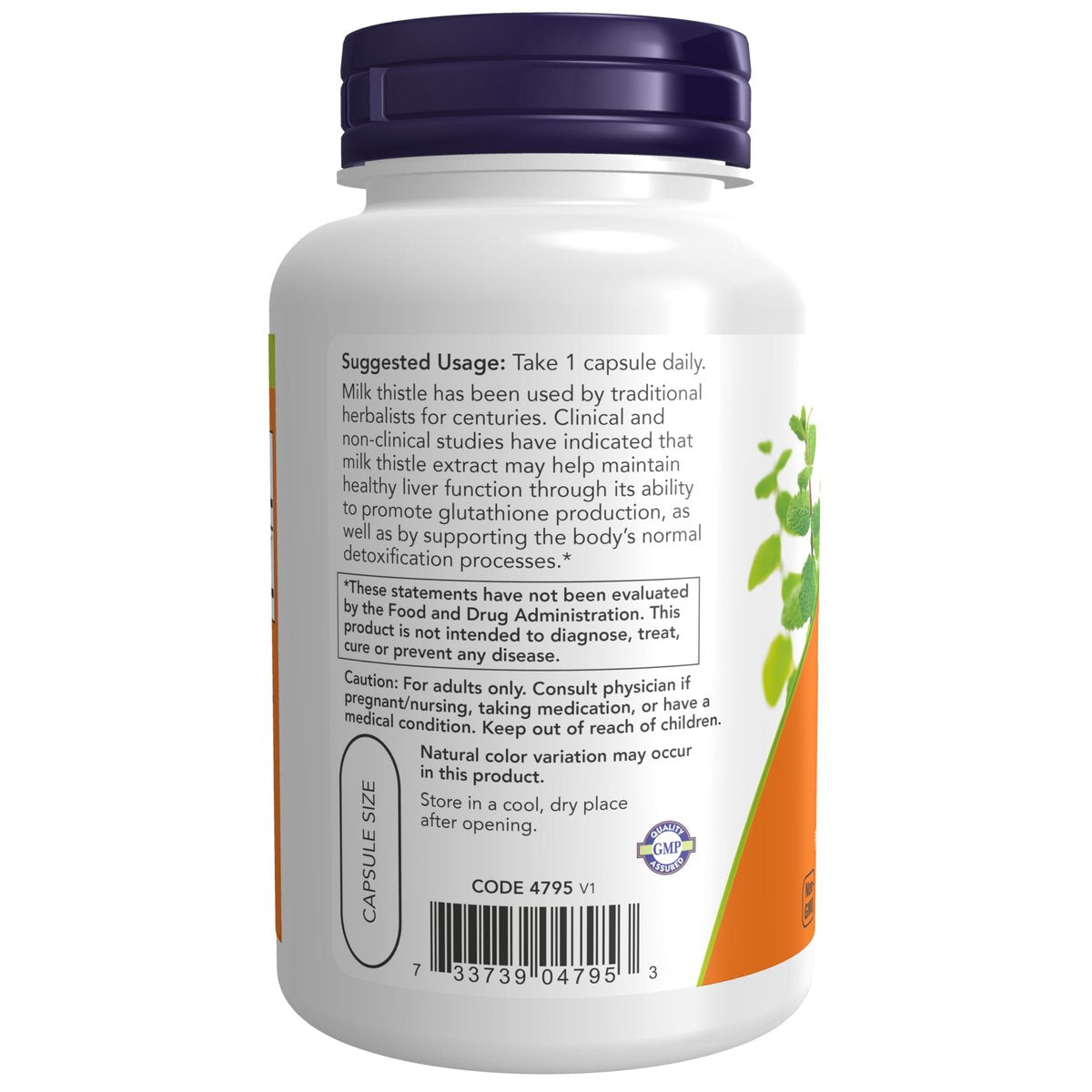 Now Foods Mariendistel-Extrakt 750 mg Silymarin (600 mg), Höchste Stärke - 90 vegane Kapseln