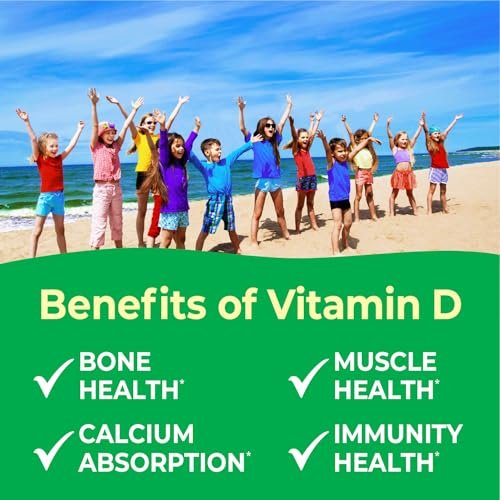 VitaWorks Vitamin D 1000 IE für Kinder – Kautabletten mit natürlichem Orangen-Geschmack – Vegan, GMO-frei, glutenfrei, nussfrei – Nahrungsergänzungsmittel für das Immunsystem – 120 Kautabletten
