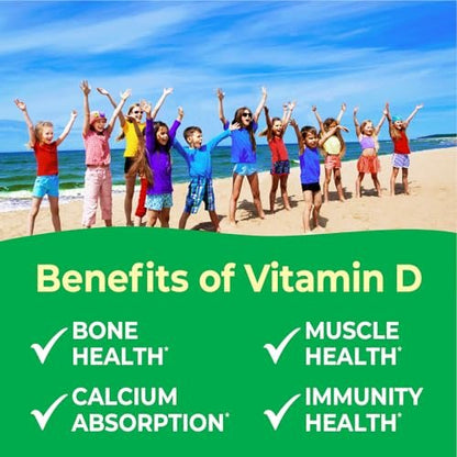 VitaWorks Vitamin D 1000 IE für Kinder – Kautabletten mit natürlichem Orangen-Geschmack – Vegan, GMO-frei, glutenfrei, nussfrei – Nahrungsergänzungsmittel für das Immunsystem – 120 Kautabletten