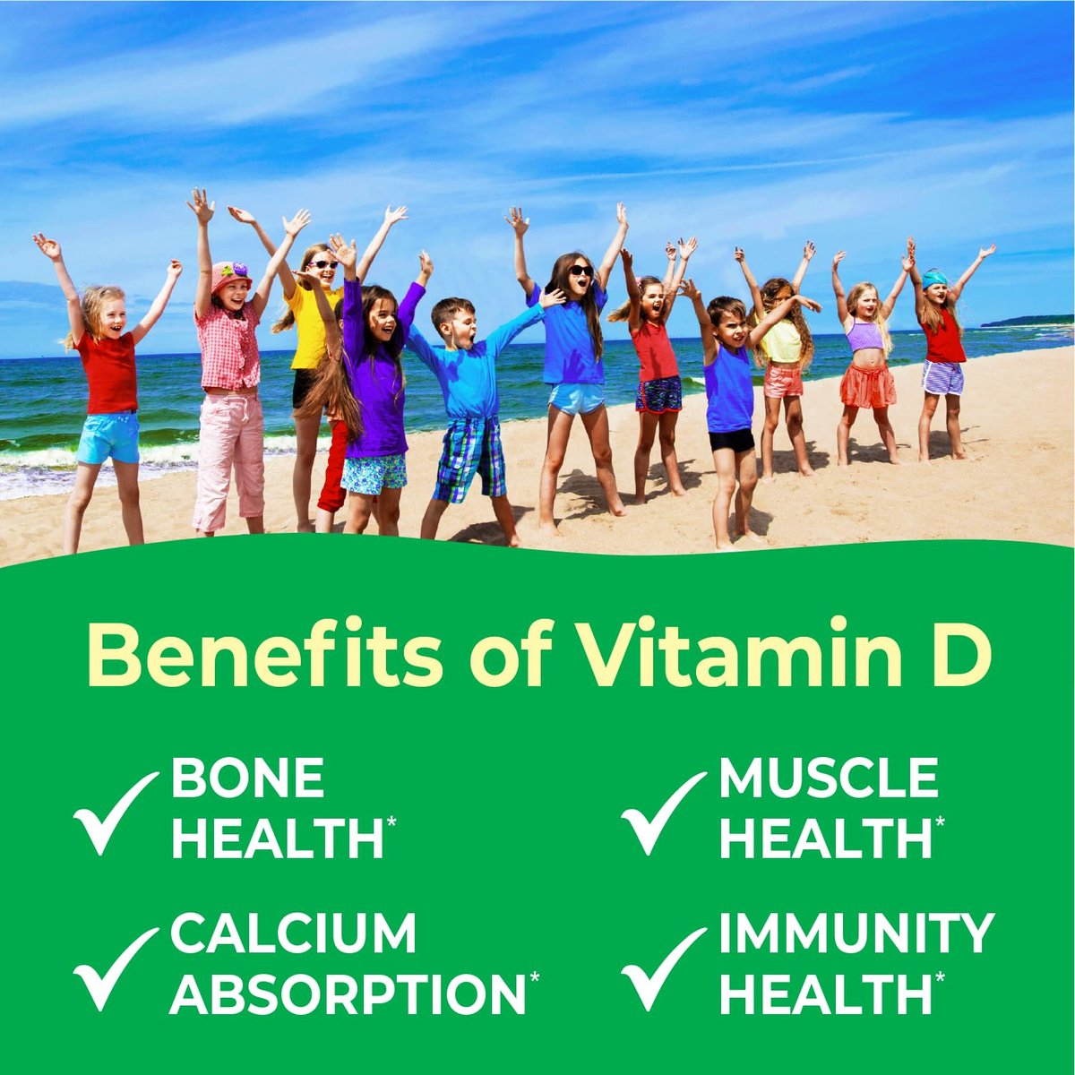 VitaWorks Vitamin D 1000 IE für Kinder – Kautabletten mit natürlichem Orangen-Geschmack – Vegan, GMO-frei, glutenfrei, nussfrei – Nahrungsergänzungsmittel für das Immunsystem – 120 Kautabletten