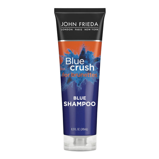 John Frieda Blue Crush Conditioner für brünettes Haar – Tönungsshampoo mit blauen Pigmenten gegen orangefarbene Töne, pflegt coloriertes und natürliches Haar, 8,3 Unzen
