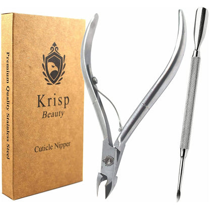 Professionelle Nagelhautschere – Premium Cuticle Nippers aus Edelstahl für Maniküre & Pediküre von Krisp Beauty