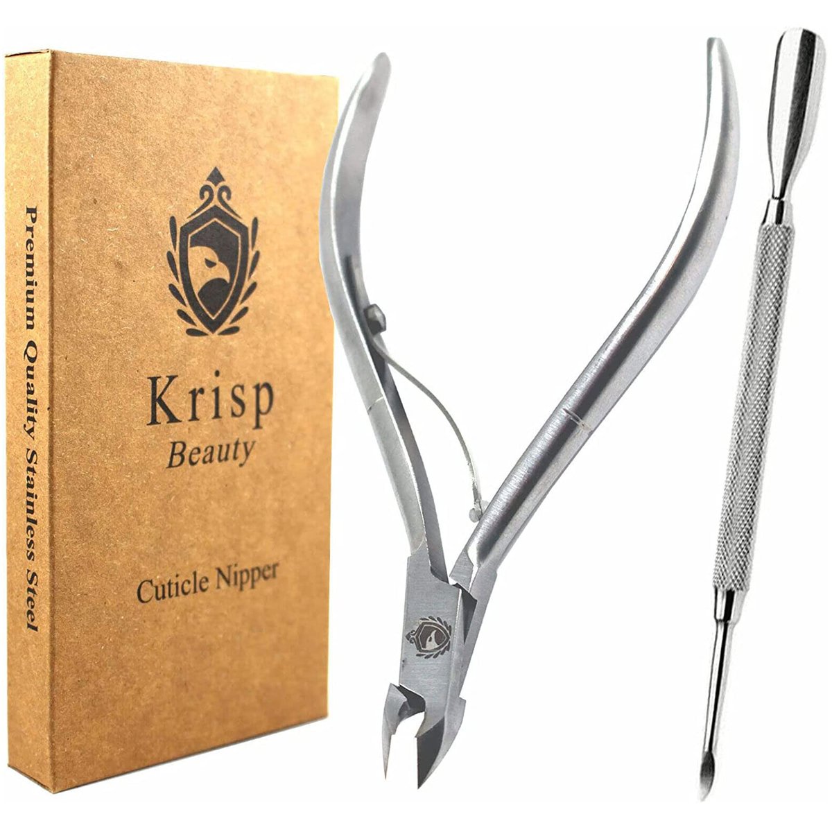 Professionelle Nagelhautschere – Premium Cuticle Nippers aus Edelstahl für Maniküre & Pediküre von Krisp Beauty