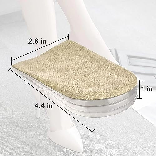 AccEncyc Verstellbare Fersenerhöhung Einlegesohlen 2er-Pack – Weiche Silikon-Height Increase Insoles für Schuhe 1/4" bis 1" – 4 Schichten