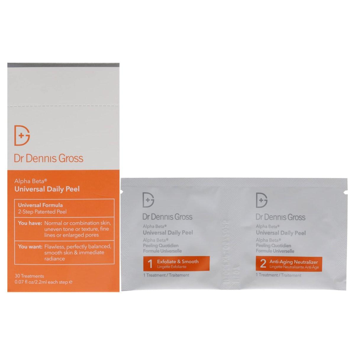 Dr Dennis Gross Alpha Beta Universal Daily Peel Treatment – 30 Einzelanwendungen für strahlende Haut