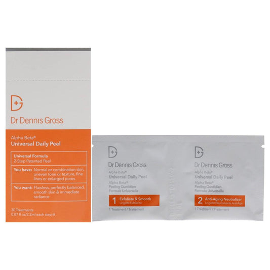 Dr Dennis Gross Alpha Beta Universal Daily Peel Treatment – 30 Einzelanwendungen für strahlende Haut