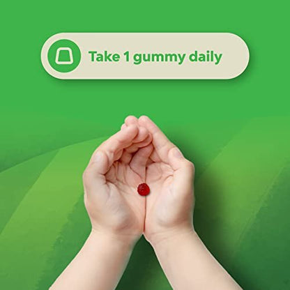 Vitamin-D-Gummis für Kinder – Leckere Vitamin-D-Gummis mit 1000 IE pro Portion – Immunsystem-Unterstützung für Kleinkinder – Beeren-Geschmack – Für Knochen und Muskeln – Gelatinefrei – 60 Stück