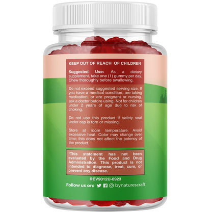 Vitamin-D-Gummis für Kinder – Leckere Vitamin-D-Gummis mit 1000 IE pro Portion – Immunsystem-Unterstützung für Kleinkinder – Beeren-Geschmack – Für Knochen und Muskeln – Gelatinefrei – 60 Stück