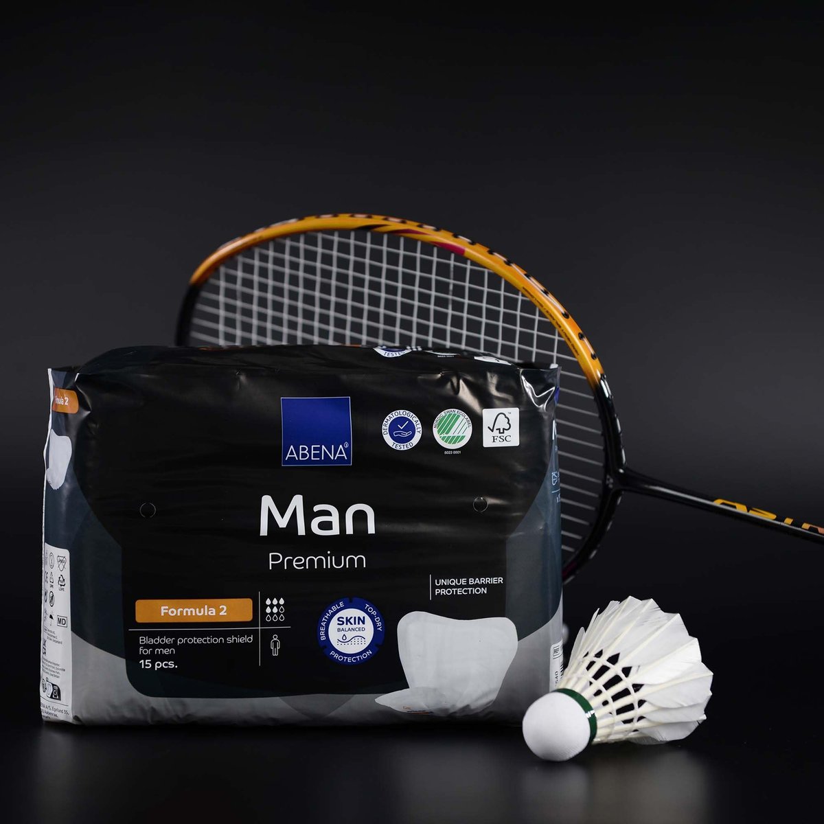 Abena Man Premium Inkontinenz-Einlagen, Größe 0-2, Formel 2, 15 Stück